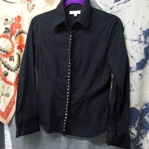 Anne Fontaine marque black button down size 40